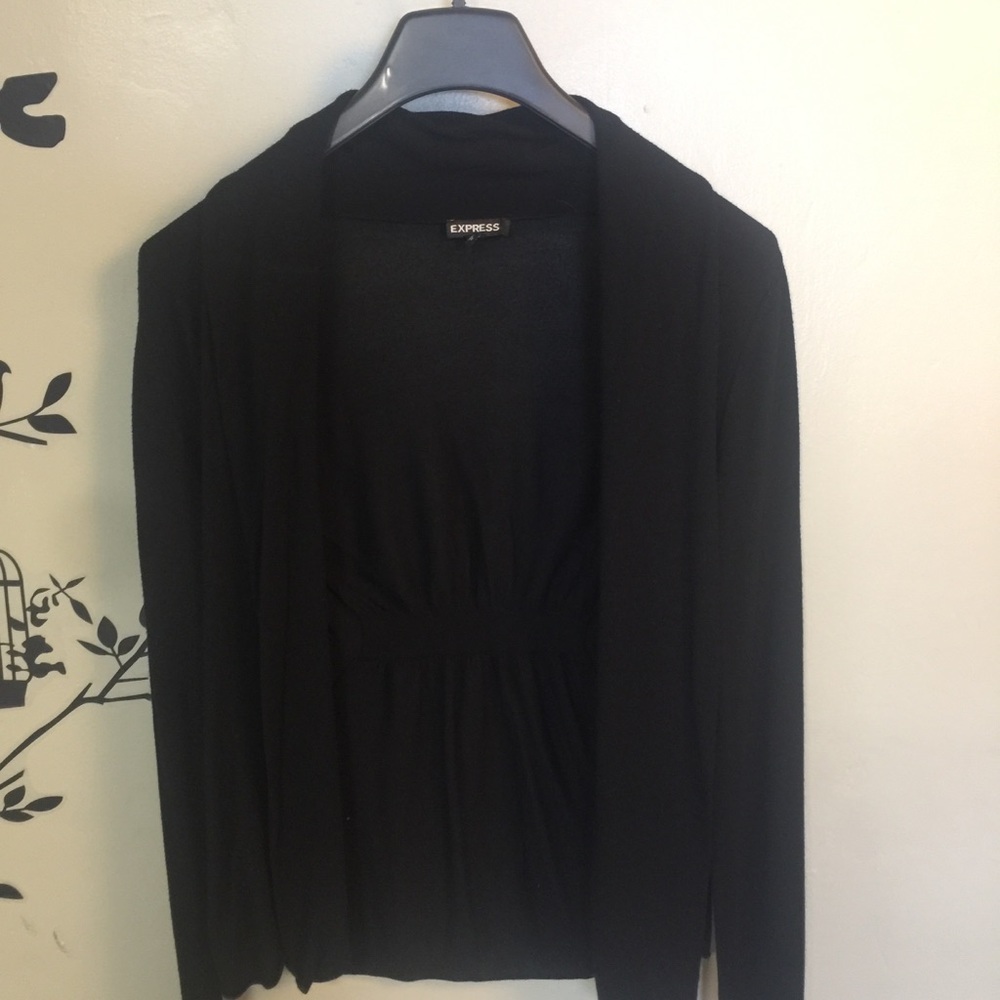 Express Black Roll Neck Cover Up